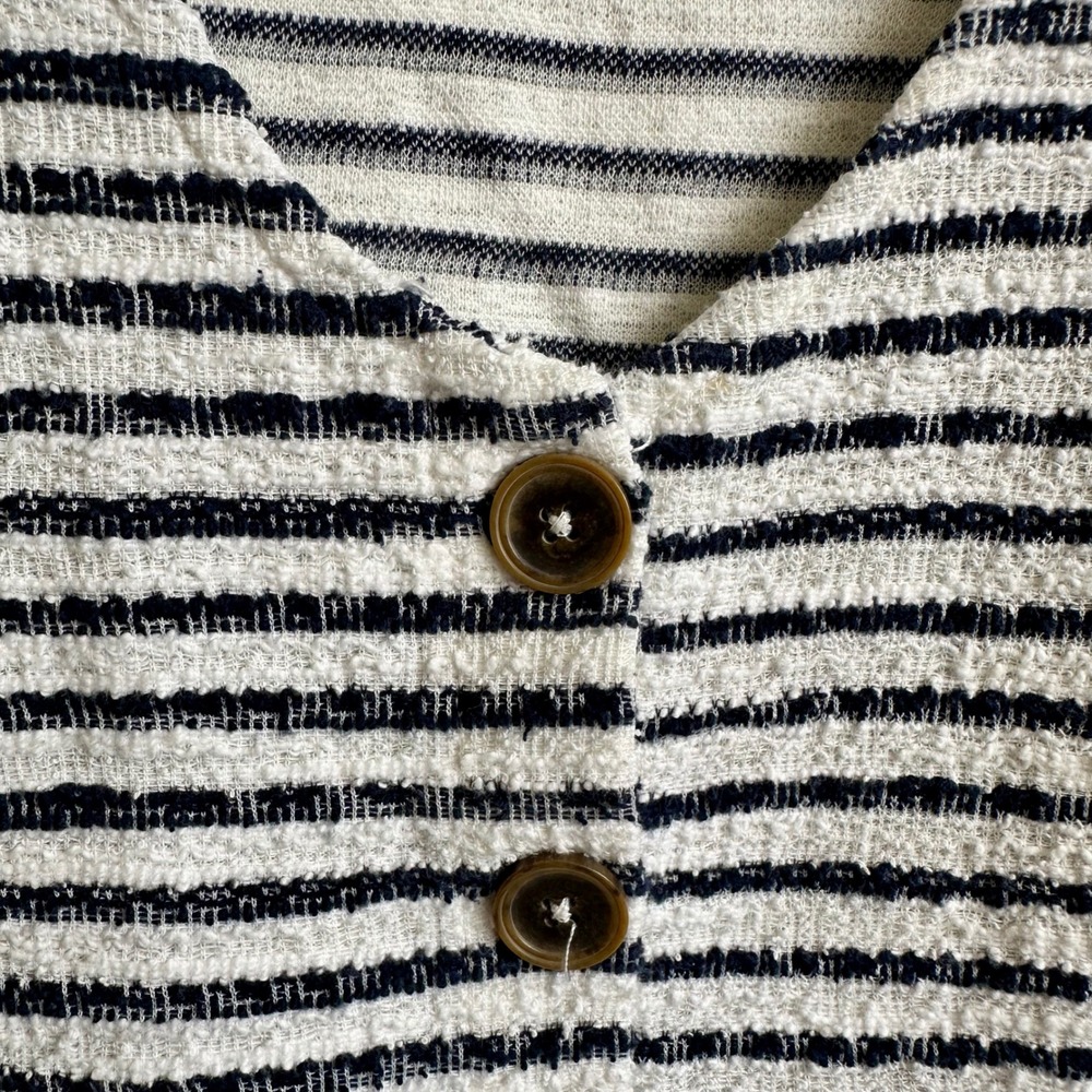 Sanctuary Nothing Extra Striped Knit Button Front Sweater Vest Tank Medium - Picture 5 of 5